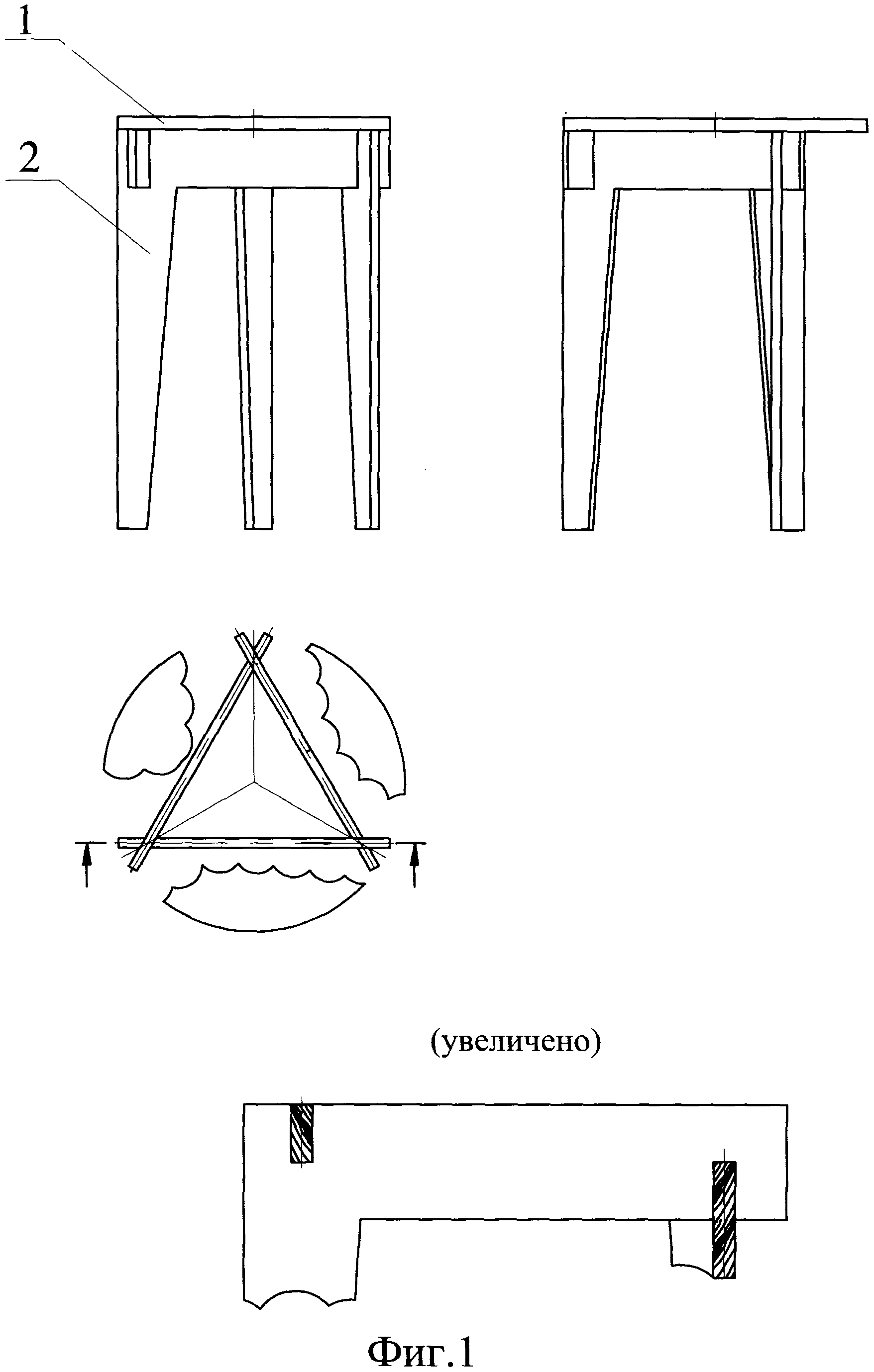 Схема табуретки